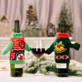 Nouveau produit Bouteille de vin rouge Sac de Noël Décoration de Noël Vêtements en tricot en tricot